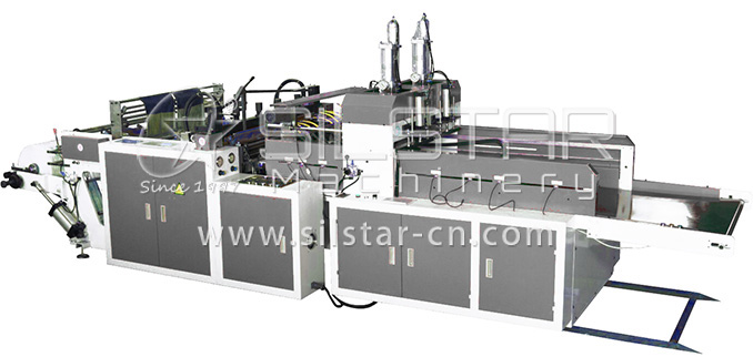 3-1-3 Heat seal heat cut T-shirt shopping bag making machine 678322