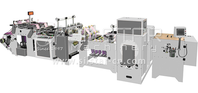 1-1-1 High speed star seal perforated garbage bag on roll making machine 678322