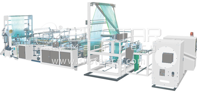 1-1-2 Drawtring perforated garbage bag on roll making machine 678322