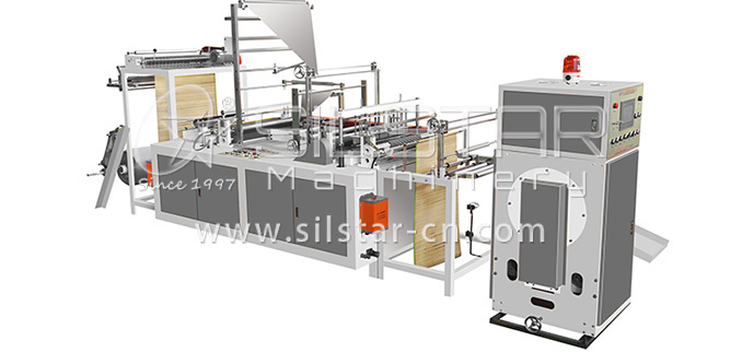 1-1-4 Double fold perforated bottom seal bag on roll making machine 678322
