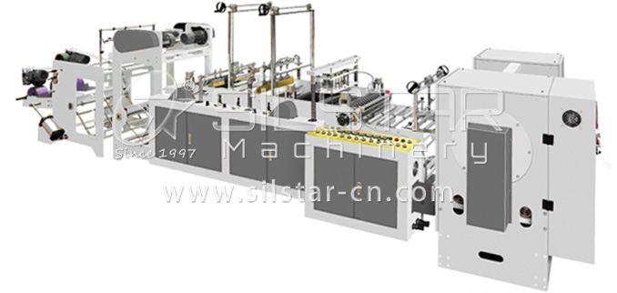 1-1-3 Star seal perforated t-shirt garbage bag on roll making machine 678322